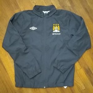 Vintage Umbro Manchester City Fc Windbreaker